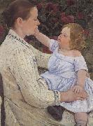 Mary Cassatt The Child's Caress painting